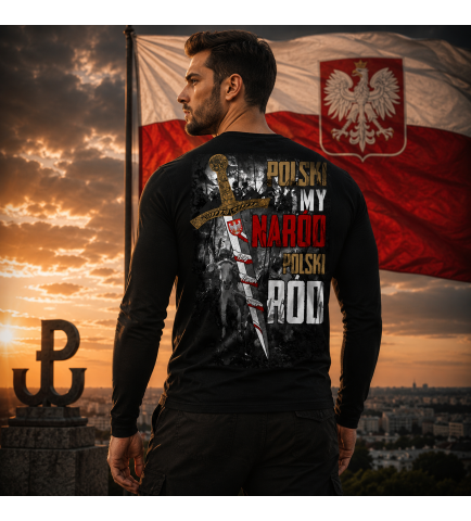 LONGSLEEVE PATRIOTYCZNY POLSKA PIASTOWSKA